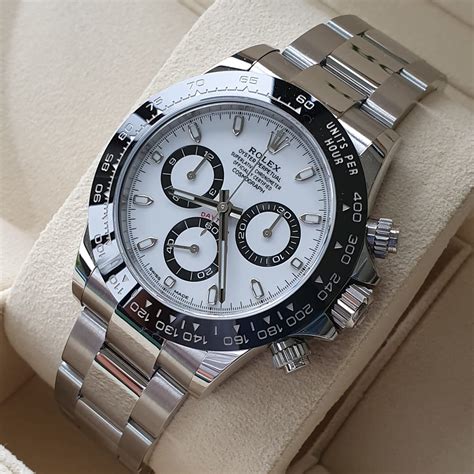 daytona rolex bianco|Rolex daytona price.